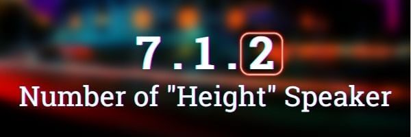 Number of Height Speaker