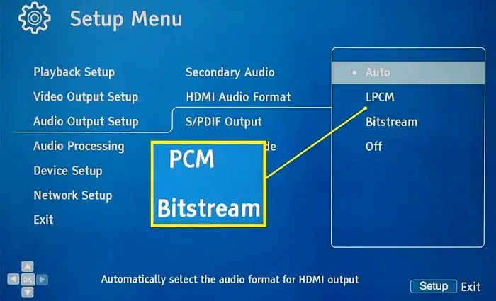 PCM vs Bitstream Audio