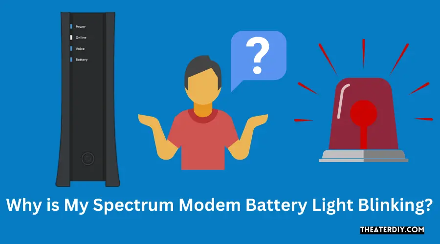 Why is My Spectrum Modem Battery Light Blinking