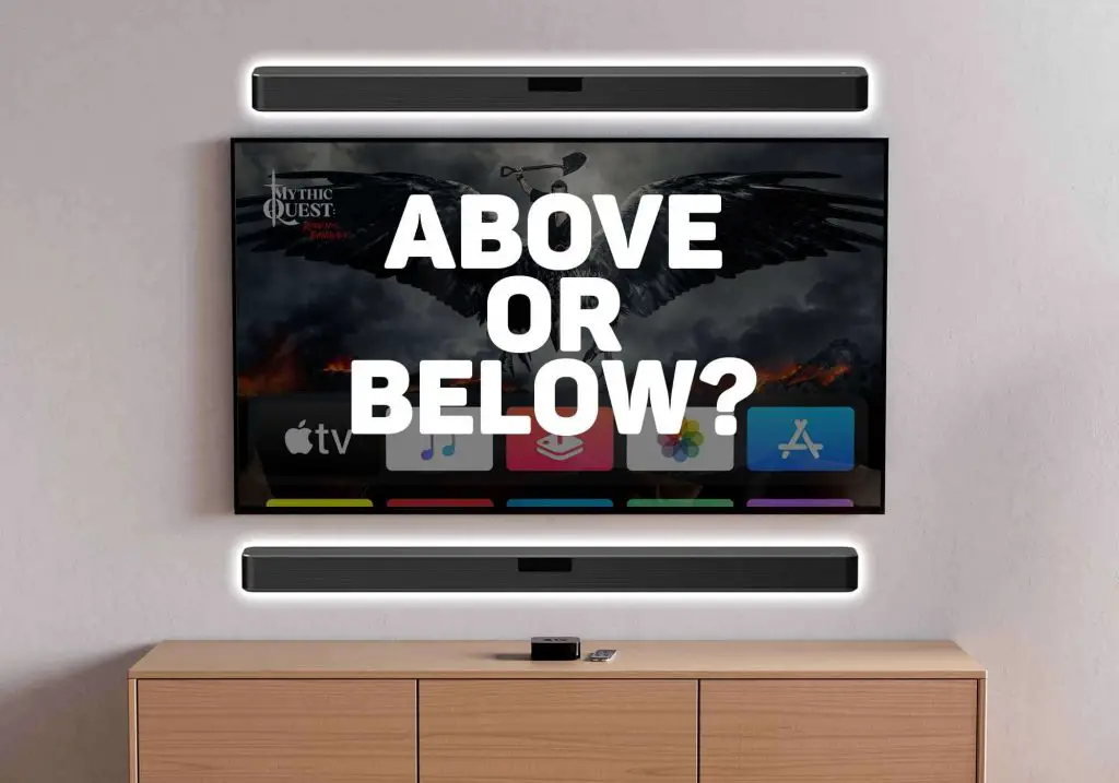 Can You Mount a Sound Bar Above the Tv?