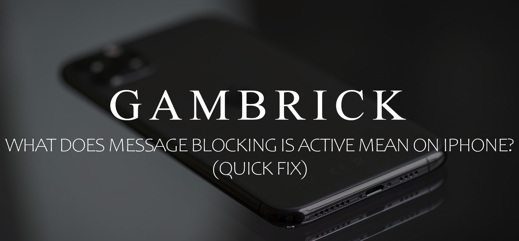 How To Fix Message Blocking Is Active: Easy Solutions