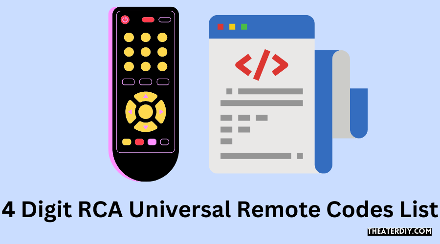 4 Digit Rca Universal Remote Codes List Your Ultimate Guide