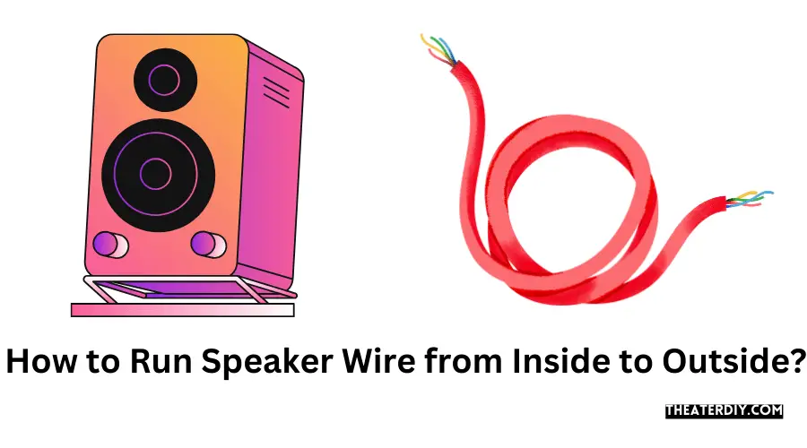 How to Run Speaker Wire from Inside to Outside?