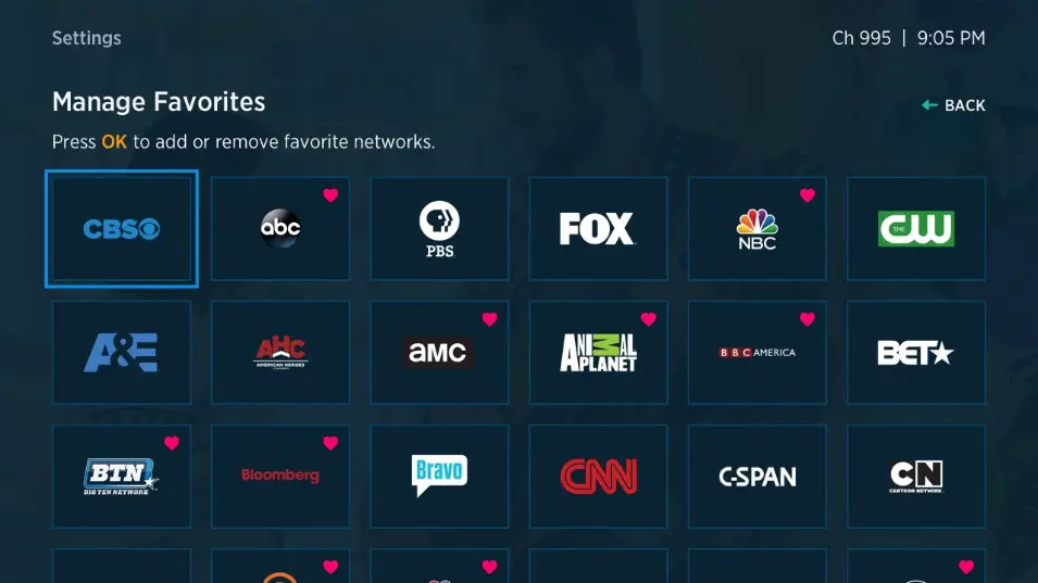 How to Set Favorites on Spectrum Tv App