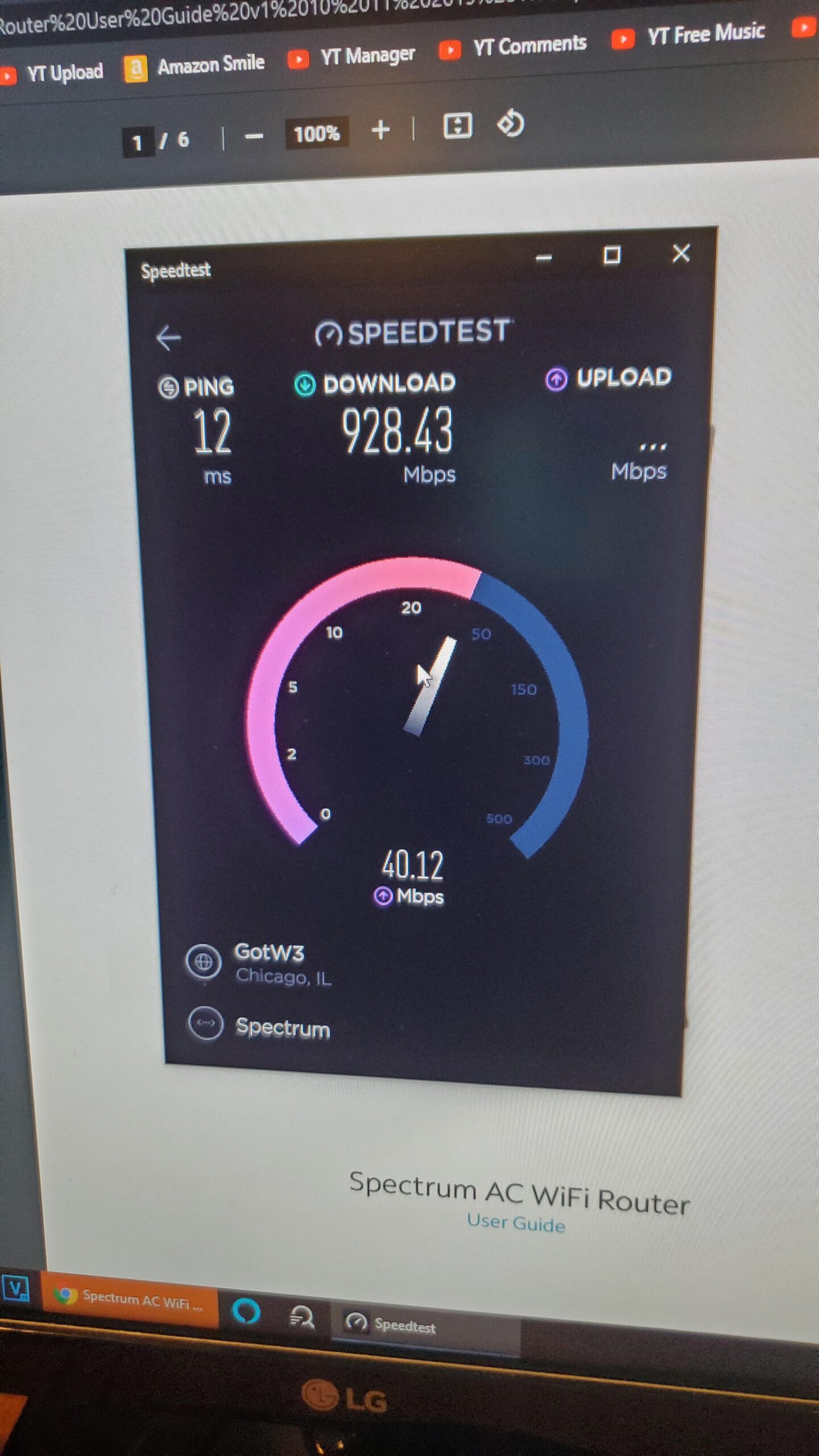 What is Spectrums Upload Speed