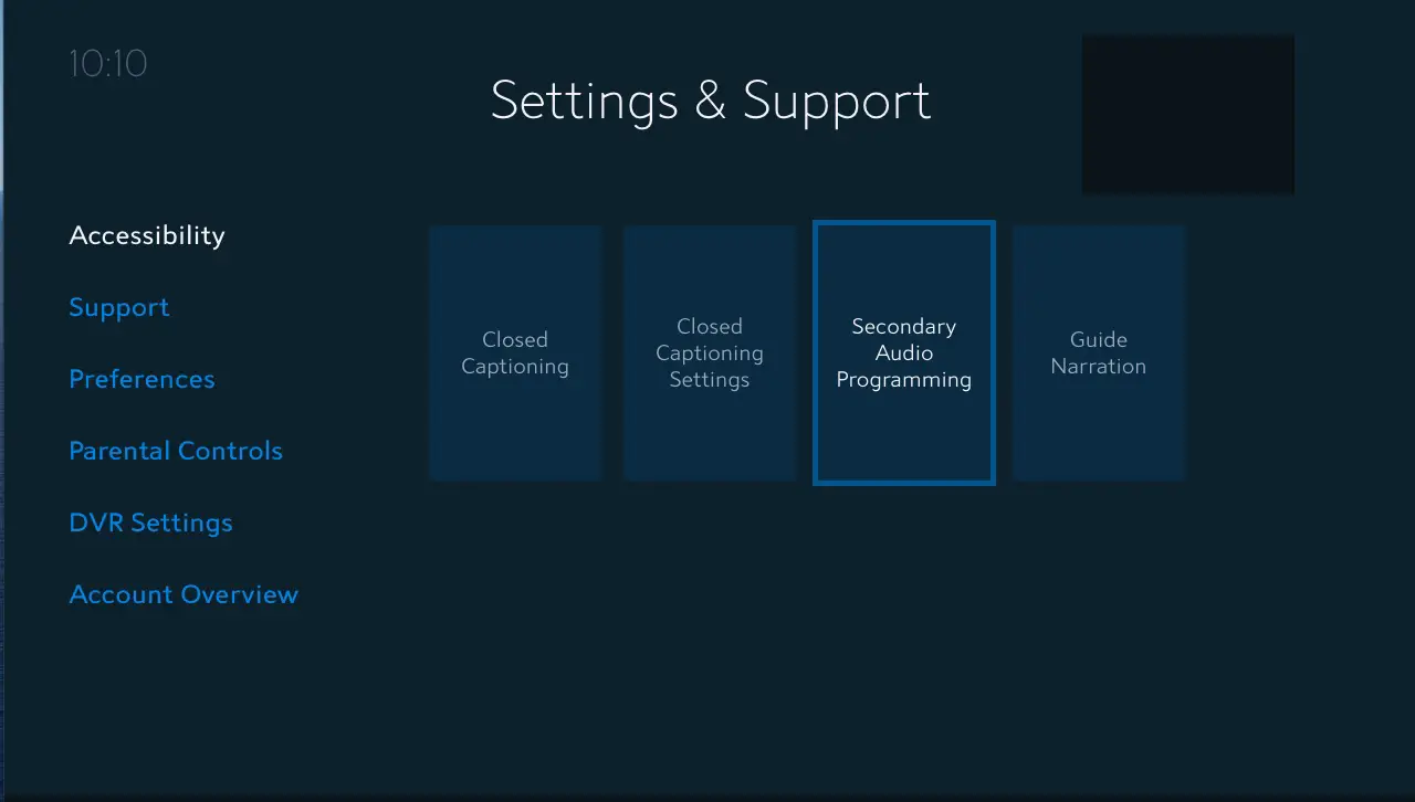 Where is the Cc Button on Spectrum Remote