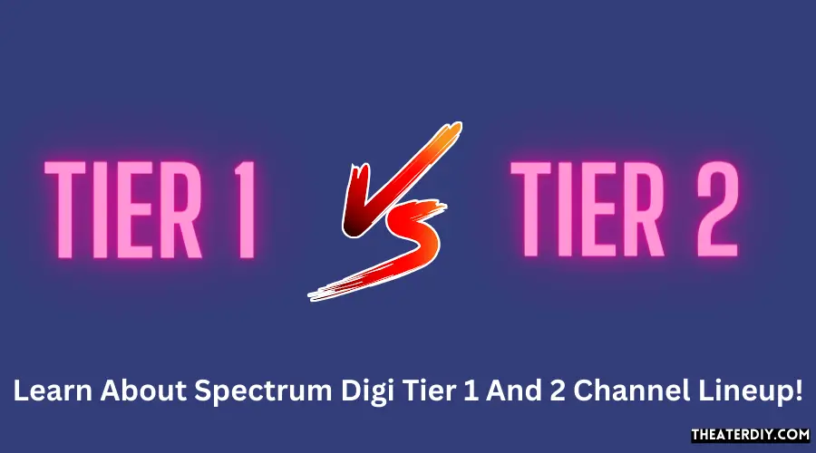 spectrum digi tier 1 channel lineup